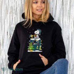 Snoopy And Woodstock San Jose Sharks Merry Christmas Shirt - Unisex Hoodie