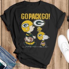 Snoopy Charlie Brown Go Pack Go Green Bay Packers Shirt