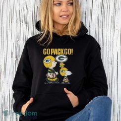 Snoopy Charlie Brown Go Pack Go Green Bay Packers Shirt - Unisex Hoodie