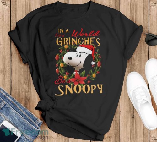 Snoopy Christmas Shirt - Black T-Shirt