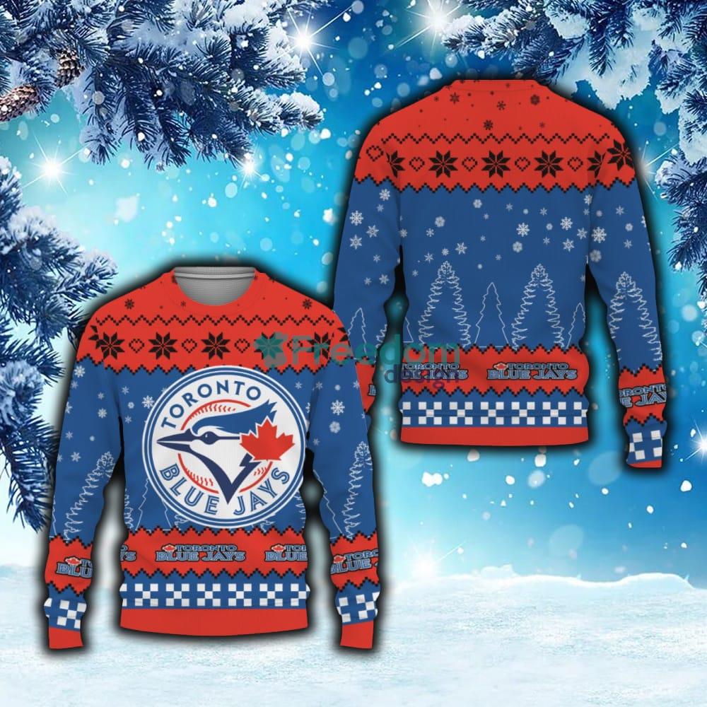 Toronto Blue Jays Basic Knitted Sweater For Christmas - Freedomdesign