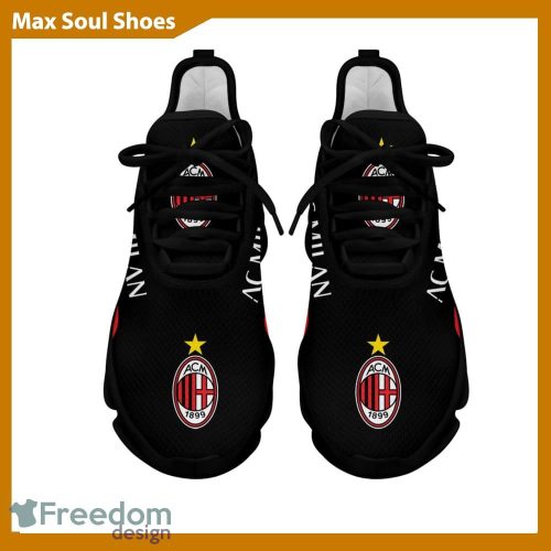 Sport Shoes AC Milan Seria A Club Fans Performance Max Soul Sneakers For Men And Women - AC Milan Chunky Sneakers White Black Max Soul Shoes For Men And Women Photo 3