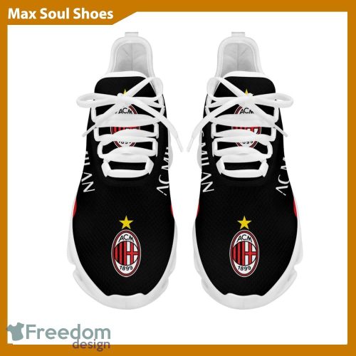 Sport Shoes AC Milan Seria A Club Fans Performance Max Soul Sneakers For Men And Women - AC Milan Chunky Sneakers White Black Max Soul Shoes For Men And Women Photo 4