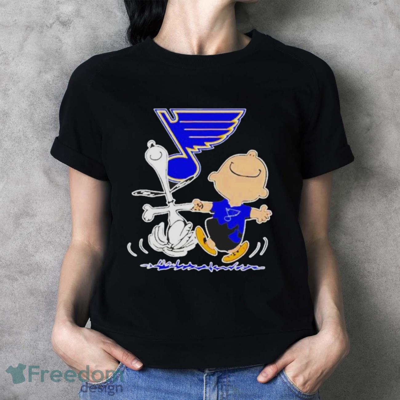 St. Louis Blues Snoopy And Charlie Brown Dancing Shirt - Freedomdesign