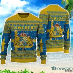 Sweden Christmas All Over Printed 3D Sweater Christmas Gift