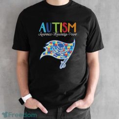 Tampa Bay Buccaneers Autism Awareness Knowledge Power T-Shirt - Black Unisex T-Shirt