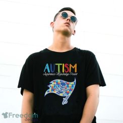 Tampa Bay Buccaneers Autism Awareness Knowledge Power T-Shirt - G500 Gildan T-Shirt