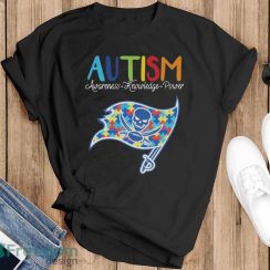 Tampa Bay Buccaneers Autism Awareness Knowledge Power T-Shirt - Black T-Shirt