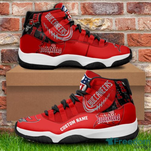 Tampa Bay Buccaneers Custom Name NFL Air Jordan 11 Shoes Men And Women Sneakers Product Photo 1