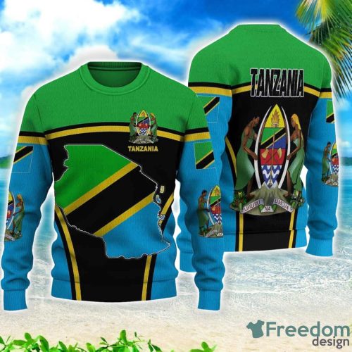 Tanzania Active Flag All Over Printed 3D Sweater Christmas Gift Product Photo 1