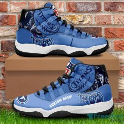 Tennessee Titans Custom Name NFL Air Jordan 11 Shoes Men And Women Sneakers Product Photo 1