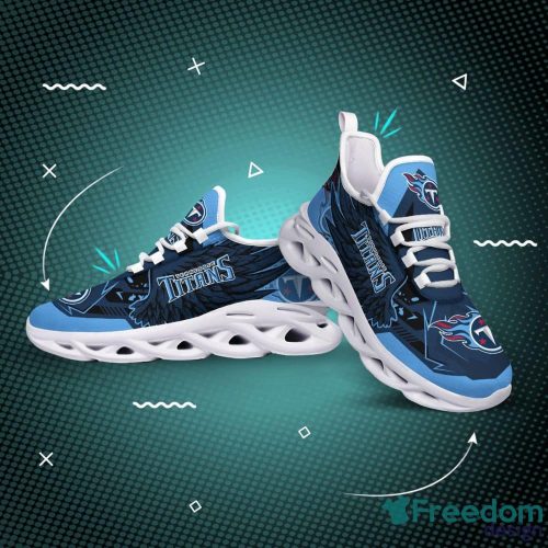 Tennessee Titans Design Gift Fans Max Soul Sneakers AOP Running Shoes For Men And Women - Tennessee TitansMax Soul Shoes Photo 2