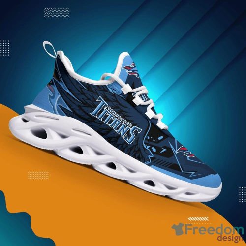 Tennessee Titans Design Gift Fans Max Soul Sneakers AOP Running Shoes For Men And Women - Tennessee TitansMax Soul Shoes Photo 1