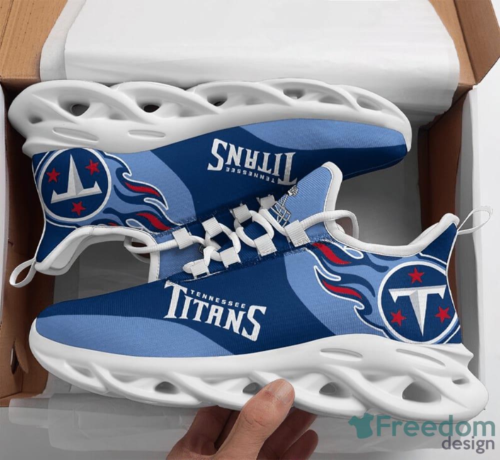 Tennessee Titans Fashion Gift Fans Max Soul Sneakers AOP Running Shoes For Men And Women - Tennessee Titans Max Soul Shoes Photo 1