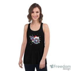 Tennessee Titans Santa Hat Christmas Light Shirt - Women's Flowy Racerback Tank