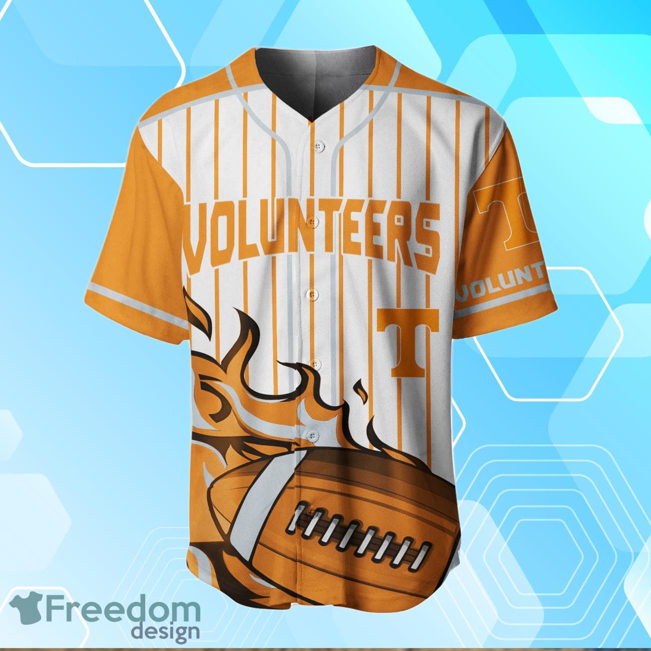 Custom NCAA Baseball Jersey Tennessee Volunteers Name and Number College Grey