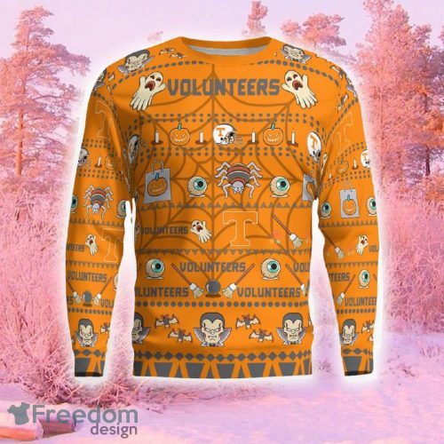 Tennessee Volunteers Spooky Ghost Pumpkin Funny Ugly Christmas Sweater Gift For Men And Women Gift Holidays - Tennessee Volunteers Spooky Ghost Pumpkin Sweatshirt Limited Edition_6