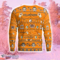 Tennessee Volunteers Spooky Ghost Pumpkin Funny Ugly Christmas Sweater Gift For Men And Women Gift Holidays - Tennessee Volunteers Spooky Ghost Pumpkin Sweatshirt Limited Edition_5