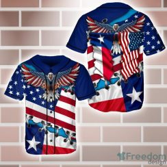 Texas Flag Texas American Eagle Baseball Jersey Shirt Sport Gift For Men And Women