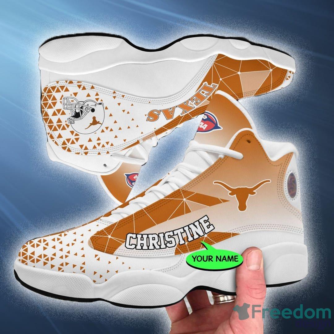 Texas Longhorns NCAA Forward Custom Name Air Jordan 13 Gift Fans Sports  Sneaker - Freedomdesign