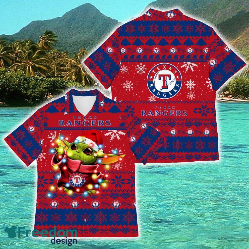 MLB Summer Aloha Texas Rangers Logo Hawaiian Shirt For Fans - Freedomdesign