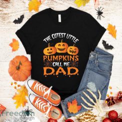 The cutest little pumking call me dad T-Shirt Halloween Gift Sweatshirt Hoodie