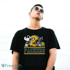 The Green Bay Packers Joe Cool And Woodstock Snoopy Mashup Shirts - G500 Gildan T-Shirt