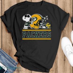 The Green Bay Packers Joe Cool And Woodstock Snoopy Mashup Shirts