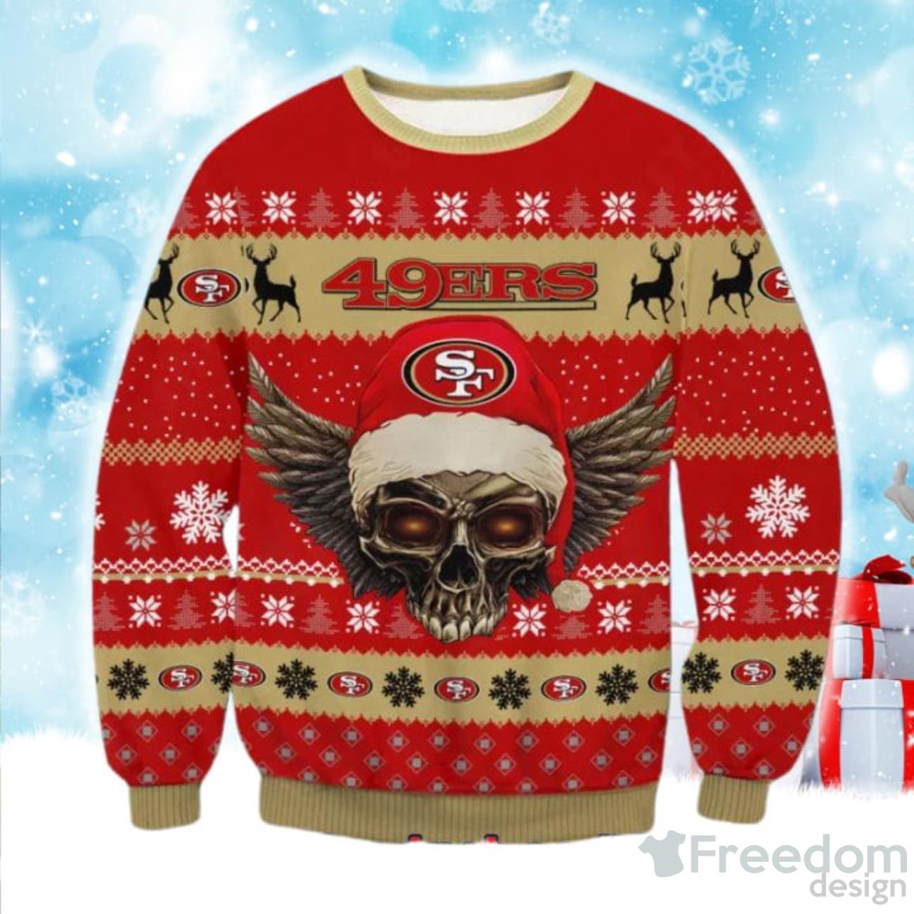 Atlanta Falcons Fans Reindeers Pattern Ugly Christmas Sweater Gift -  Freedomdesign