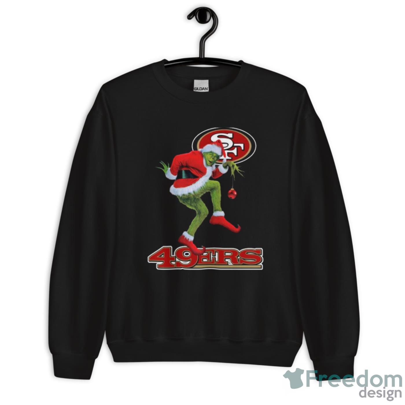 The Grinch Santa San Francisco 49ers Christmas shirt - Banantees