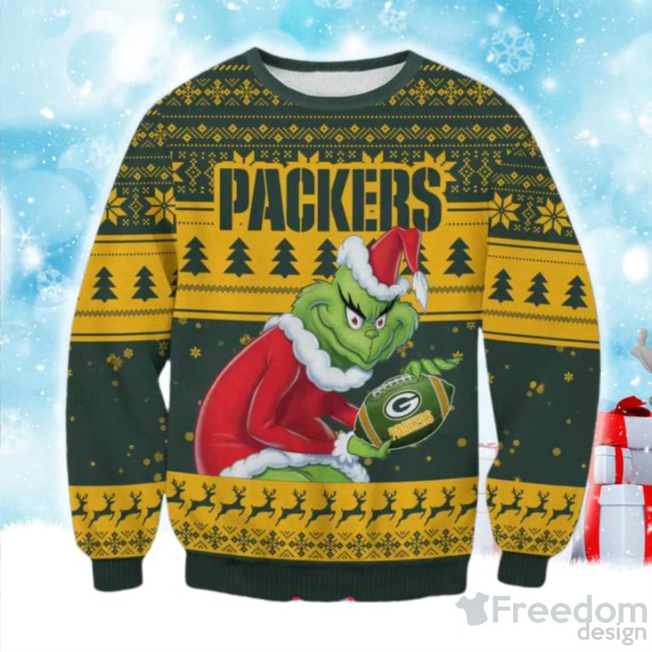 NFL Houston Texans New Season Green Knitted Christmas 3D Sweater - Banantees