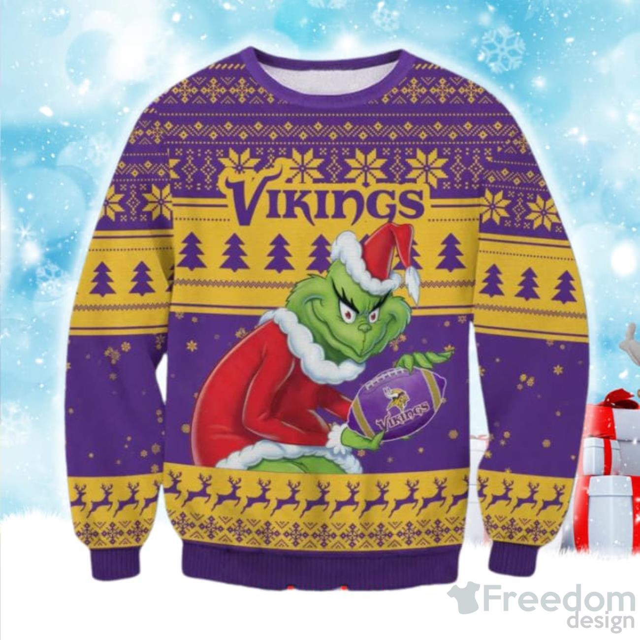 Nfl Minnesota Vikings Players Football Christmas Ugly Sweater