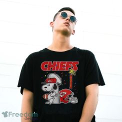 The Snoopy And Woodstock With Kansas City Chiefs Of Nfl Champions Shirt - G500 Gildan T-Shirt