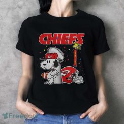 The Snoopy And Woodstock With Kansas City Chiefs Of Nfl Champions Shirt - Ladies T-Shirt