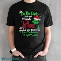 To Do List Grinch Christmas Merry Christmas Shirt - Black Unisex T-Shirt