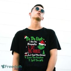 To Do List Grinch Christmas Merry Christmas Shirt - G500 Gildan T-Shirt