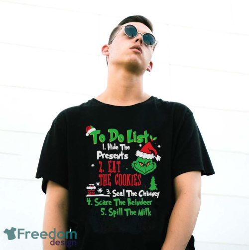 To Do List Grinch Christmas Merry Christmas Shirt - G500 Gildan T-Shirt