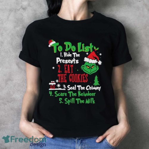 To Do List Grinch Christmas Merry Christmas Shirt - Ladies T-Shirt