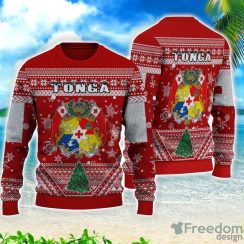 Tonga Christmas All Over Printed 3D Sweater Christmas Gift