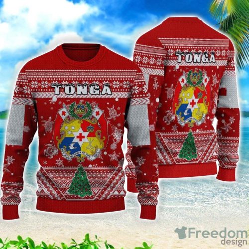 Tonga Christmas All Over Printed 3D Sweater Christmas Gift Product Photo 1