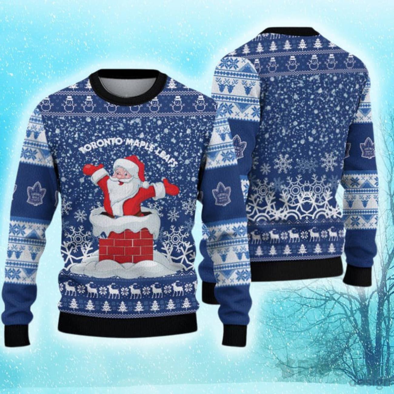 For Fans Toronto Maple Leafs Cute Mickey Christmas Pattern Ugly Christmas  Sweater