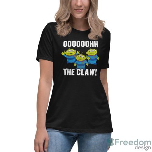 Toy Story Alien The Claw Distressed T Shirt - Women's Relaxed Short Sleeve Jersey Tee