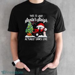 Tractor This Is What Santa’s Sleigh Actually Looks Like Christmas Shirt - Black Unisex T-Shirt