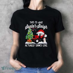 Tractor This Is What Santa’s Sleigh Actually Looks Like Christmas Shirt - Ladies T-Shirt