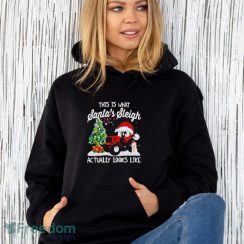 Tractor This Is What Santa’s Sleigh Actually Looks Like Christmas Shirt - Unisex Hoodie