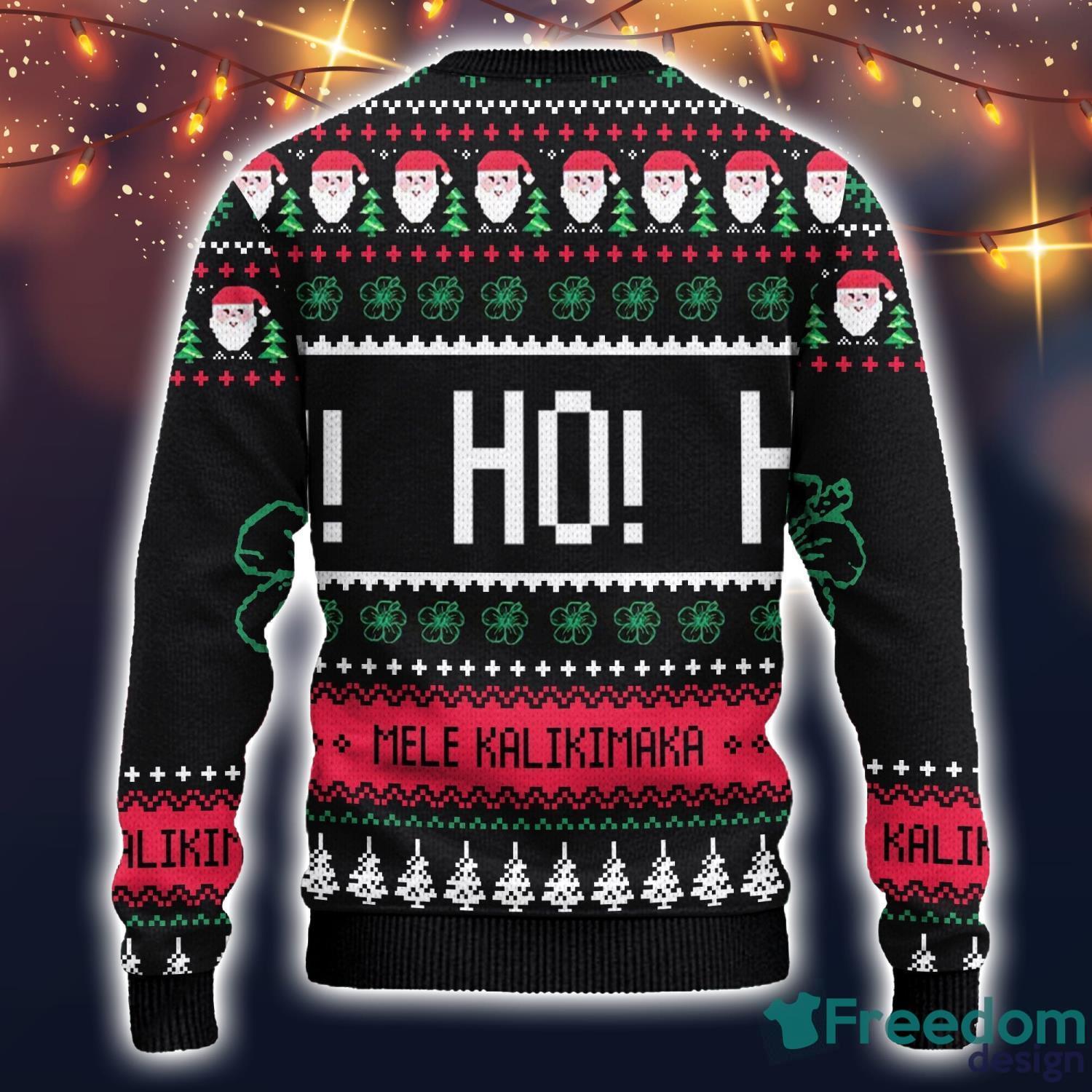 Dallas Cowboys Santa Hat Ho Ho Ho Personalized Ugly Christmas Sweater Full  Over Print - Freedomdesign