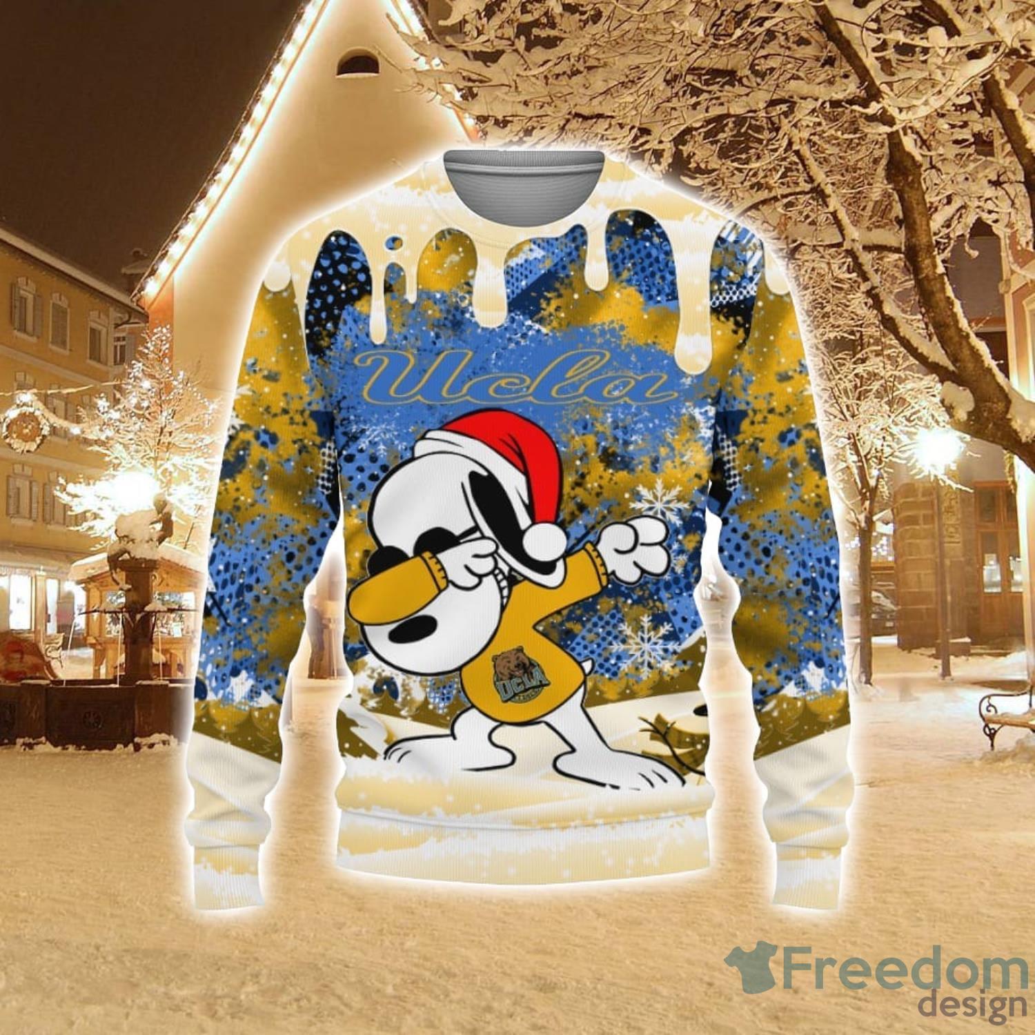 UCLA Bruins Logo Custom Name For Football Fans Ugly Christmas Sweater  Christmas Gift