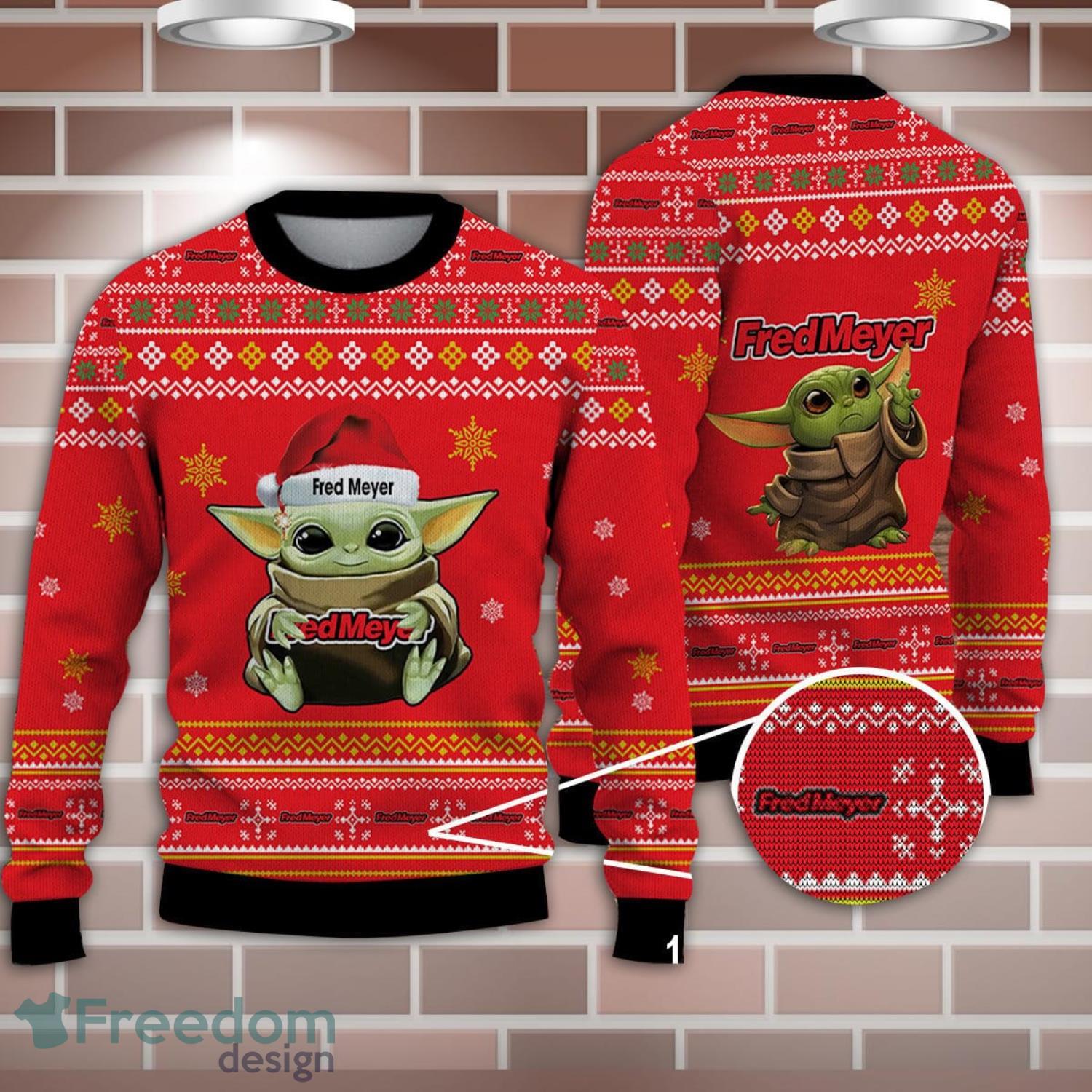 Boston Red Sox Baby Yoda Star Wars Ugly Christmas Sweater - Freedomdesign