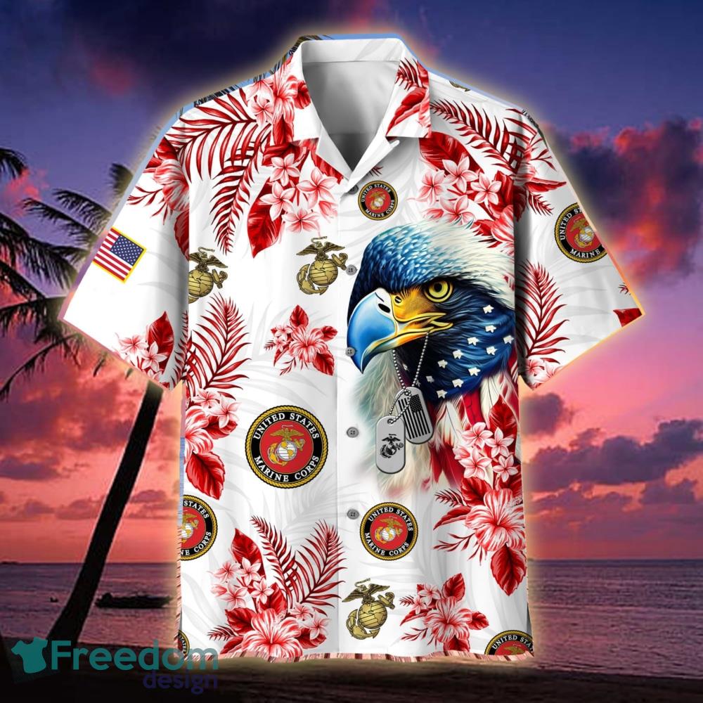 US Army Veteran Eagle Hawaiian Shirt And Short Set Men Women - Freedomdesign