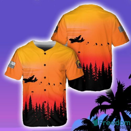 US Air Force 71st Rescue Squadron Baseball Jersey Shirt Sport Gift For Men And Women Orange